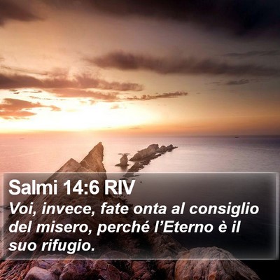 Salmi 14:6 RIV Bible Verse Image