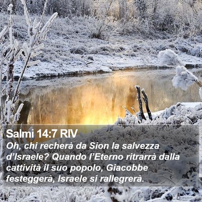 Salmi 14:7 RIV Bible Verse Image