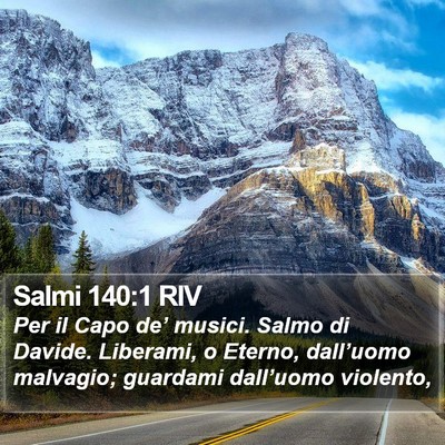 Salmi 140:1 RIV Bible Verse Image