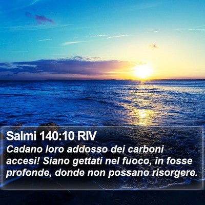 Salmi 140:10 RIV Bible Verse Image