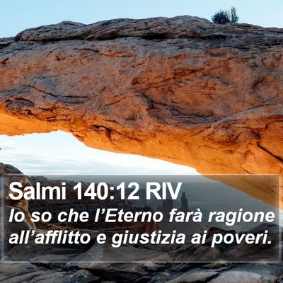 Salmi 140:12 RIV Bible Verse Image