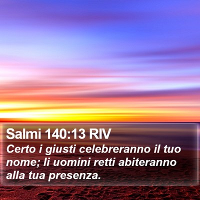 Salmi 140:13 RIV Bible Verse Image