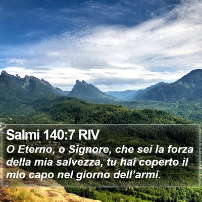 Salmi 140:7 RIV Bible Verse Image