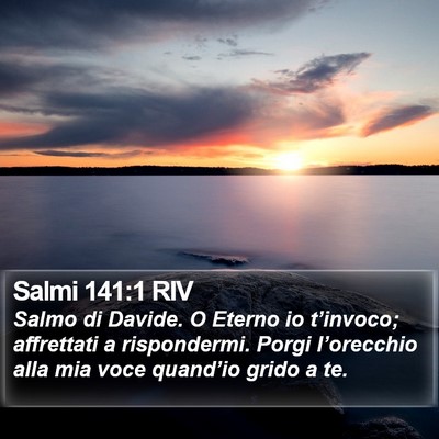 Salmi 141:1 RIV Bible Verse Image