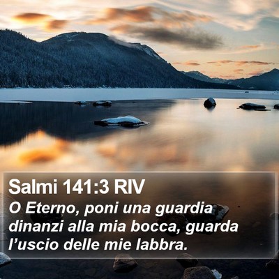 Salmi 141:3 RIV Bible Verse Image