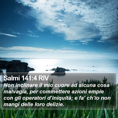 Salmi 141:4 RIV Bible Verse Image