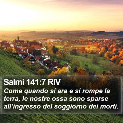 Salmi 141:7 RIV Bible Verse Image
