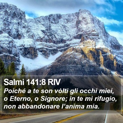 Salmi 141:8 RIV Bible Verse Image