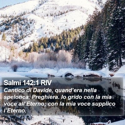 Salmi 142:1 RIV Bible Verse Image