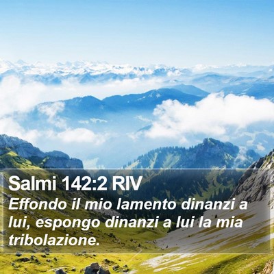 Salmi 142:2 RIV Bible Verse Image