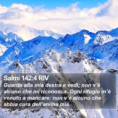 Salmi 142:4 RIV Bible Verse Image