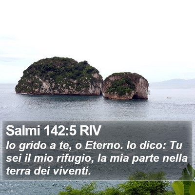 Salmi 142:5 RIV Bible Verse Image