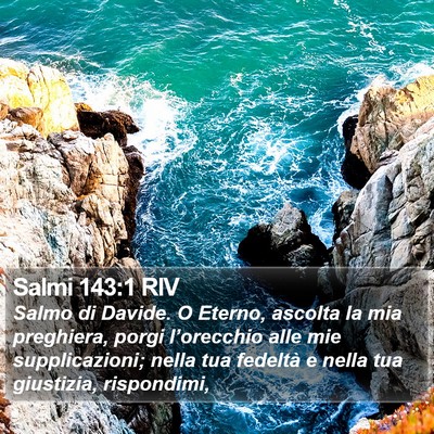 Salmi 143:1 RIV Bible Verse Image