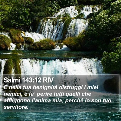 Salmi 143:12 RIV Bible Verse Image