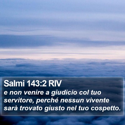 Salmi 143:2 RIV Bible Verse Image
