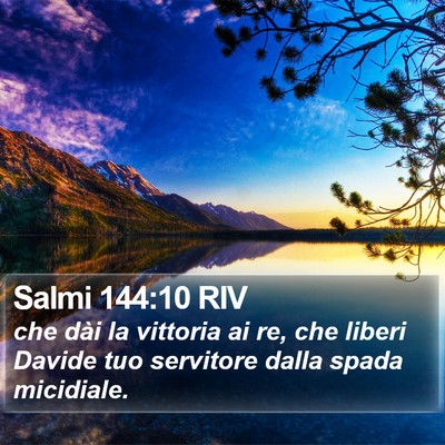 Salmi 144:10 RIV Bible Verse Image