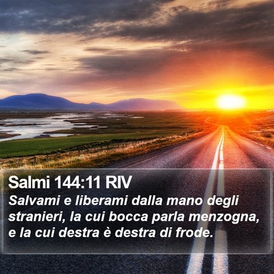 Salmi 144:11 RIV Bible Verse Image