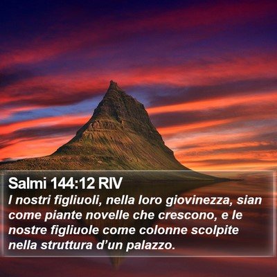 Salmi 144:12 RIV Bible Verse Image