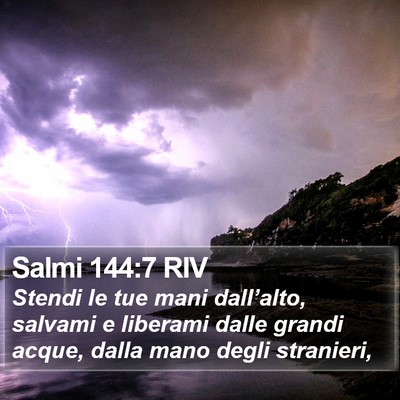 Salmi 144:7 RIV Bible Verse Image