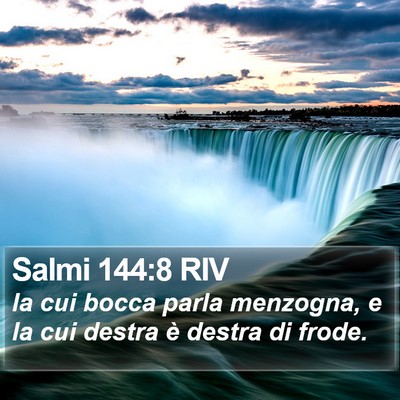 Salmi 144:8 RIV Bible Verse Image