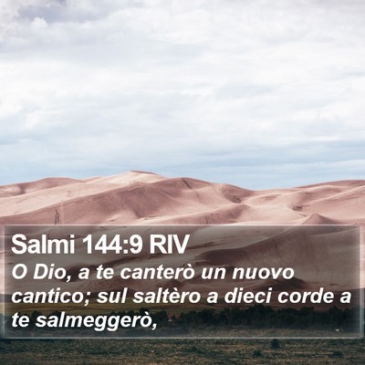 Salmi 144:9 RIV Bible Verse Image
