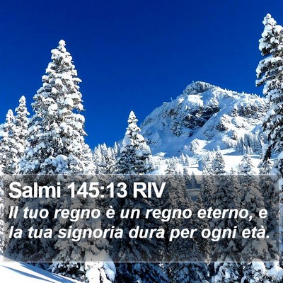 Salmi 145:13 RIV Bible Verse Image