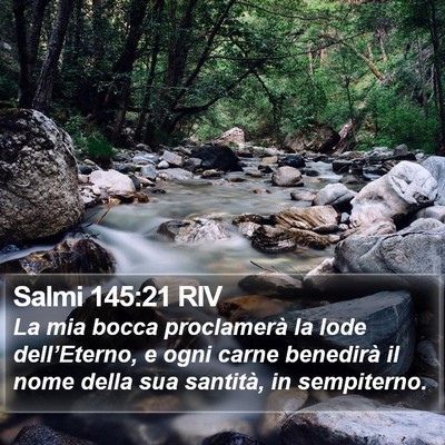 Salmi 145:21 RIV Bible Verse Image