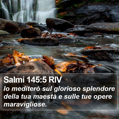 Salmi 145:5 RIV Bible Verse Image