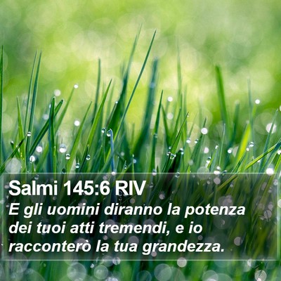 Salmi 145:6 RIV Bible Verse Image