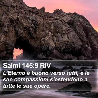 Salmi 145:9 RIV Bible Verse Image