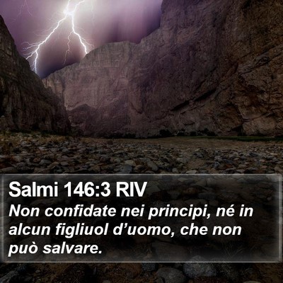 Salmi 146:3 RIV Bible Verse Image