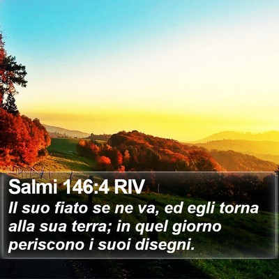 Salmi 146:4 RIV Bible Verse Image