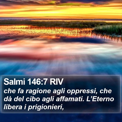 Salmi 146:7 RIV Bible Verse Image
