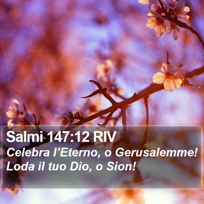 Salmi 147:12 RIV Bible Verse Image