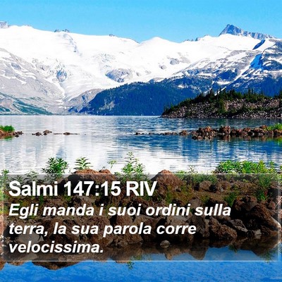 Salmi 147:15 RIV Bible Verse Image