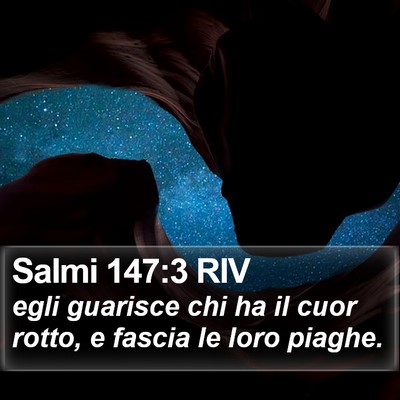 Salmi 147:3 RIV Bible Verse Image