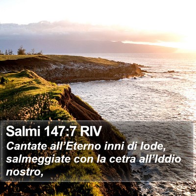 Salmi 147:7 RIV Bible Verse Image