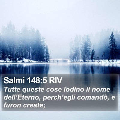 Salmi 148:5 RIV Bible Verse Image