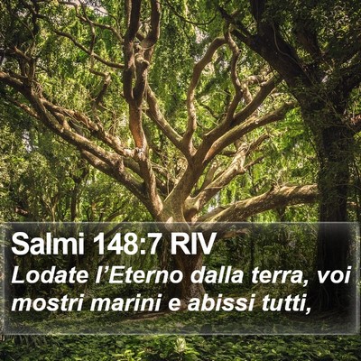 Salmi 148:7 RIV Bible Verse Image
