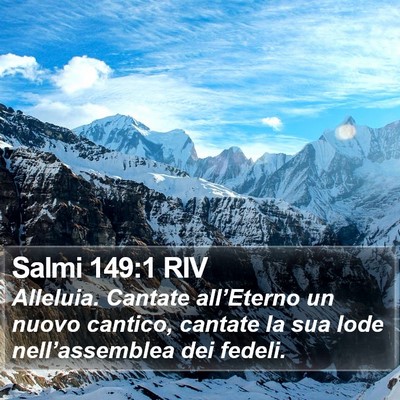 Salmi 149:1 RIV Bible Verse Image