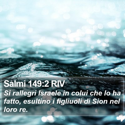 Salmi 149:2 RIV Bible Verse Image