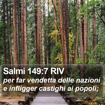Salmi 149:7 RIV Bible Verse Image