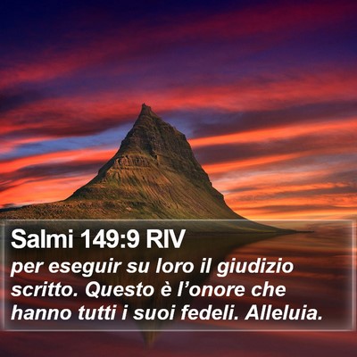 Salmi 149:9 RIV Bible Verse Image