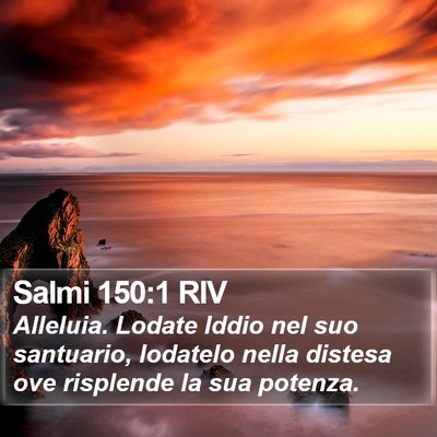Salmi 150:1 RIV Bible Verse Image