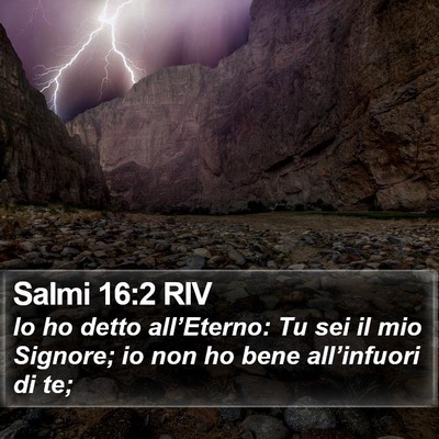 Salmi 16:2 RIV Bible Verse Image