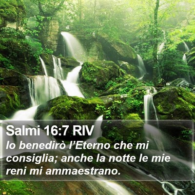Salmi 16:7 RIV Bible Verse Image