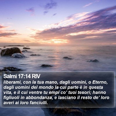 Salmi 17:14 RIV Bible Verse Image