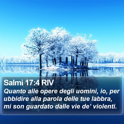 Salmi 17:4 RIV Bible Verse Image