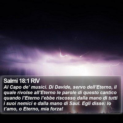 Salmi 18:1 RIV Bible Verse Image