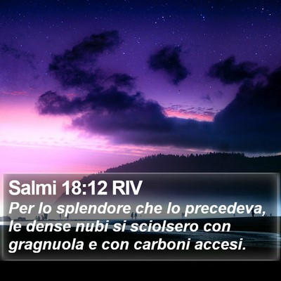 Salmi 18:12 RIV Bible Verse Image